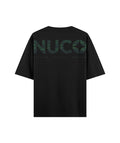 Nuco Foliage Logo Oversized T-Shirt — Black