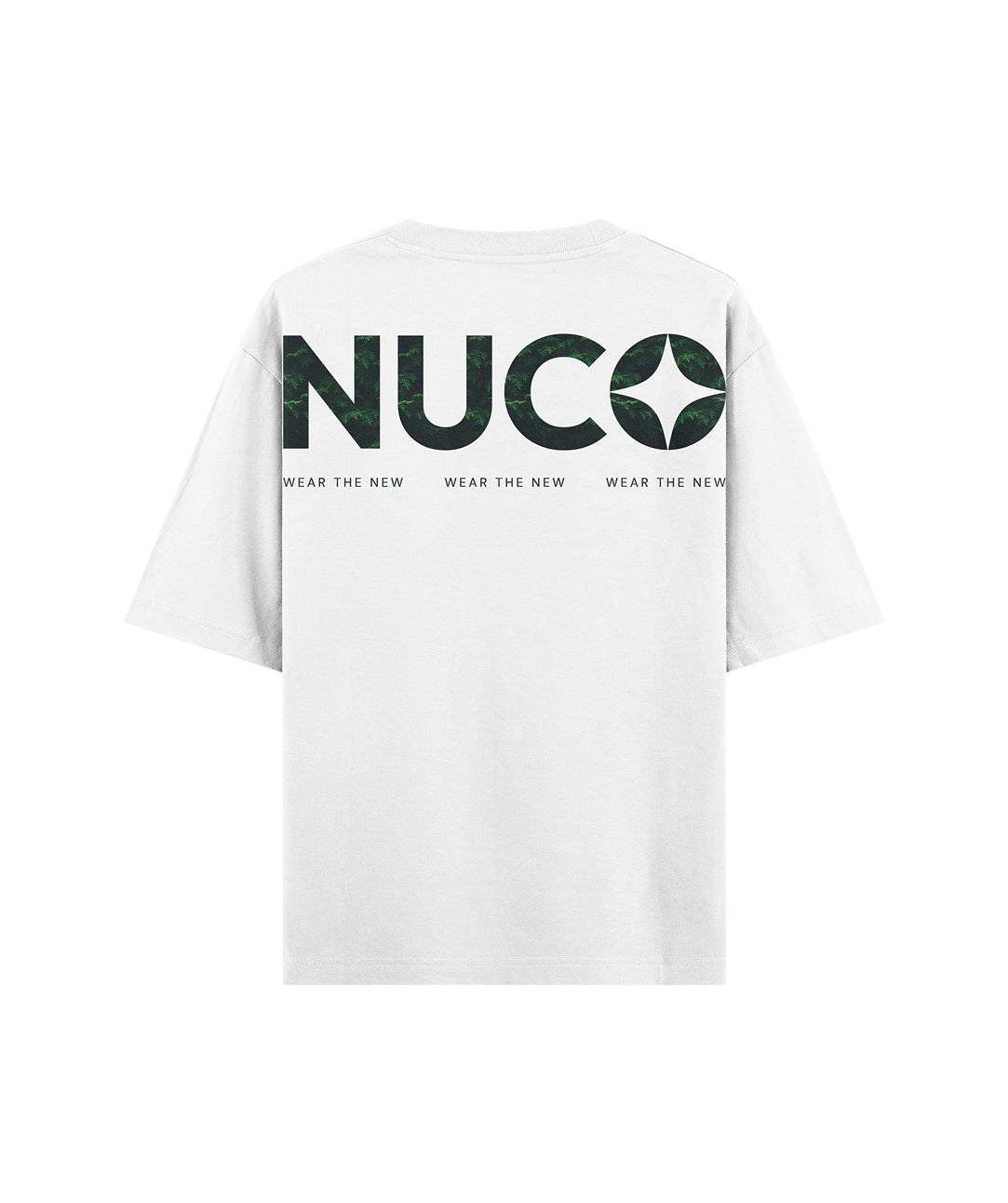 Nuco Foliage Logo Oversized T-Shirt — White