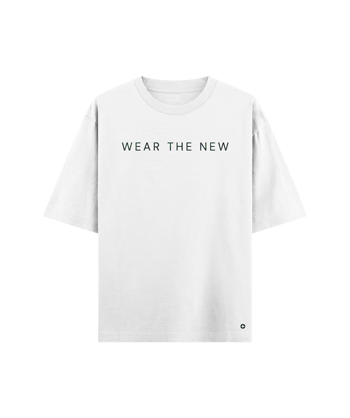 Nuco Foliage Logo Oversized T-Shirt — White